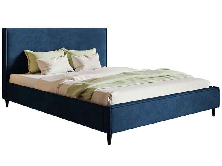 Polsterbett mit Lattenrost 140x200 Grenada Dunkelblau