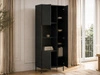 Vitrinenschrank Soroko Schwarz