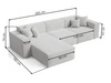 Ecksofa L-Form Rechts Arizona Creme