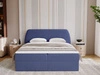 Boxspringbett mit Bettkasten 140x200 Bogota Dunkelblau