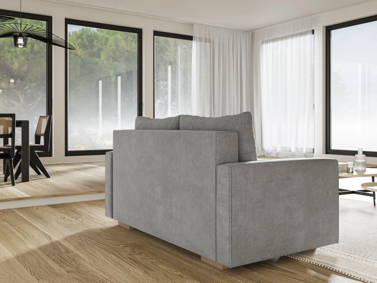 Schlafsofa mit Bettfunktion und Bettkasten Pori Dunkelblau