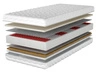 Taschenfederkernmatratze Multipocket mit Latexschaum und Kokosmatte Nuvia 90x200