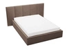 Polsterbett mit Bettkasten und Lattenrost 140x200 Lizbona Braun