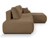 Ecksofa mit Schlaffunktion und Bettkasten Rechts Adoro Braun