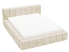 Polsterbett mit Bettkasten und Lattenrost 160x200 Ibiza Beige