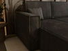 Modernes Ecksofa mit Schlaffunktion und Stauraum Prato L Dunkelgrau