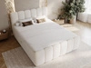 Boxspringbett mit Bettkasten 200x200 Bouclé-Stoff Cloud Beige