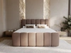 Boxspringbett mit Bettkasten 140x200 Cloud Braun