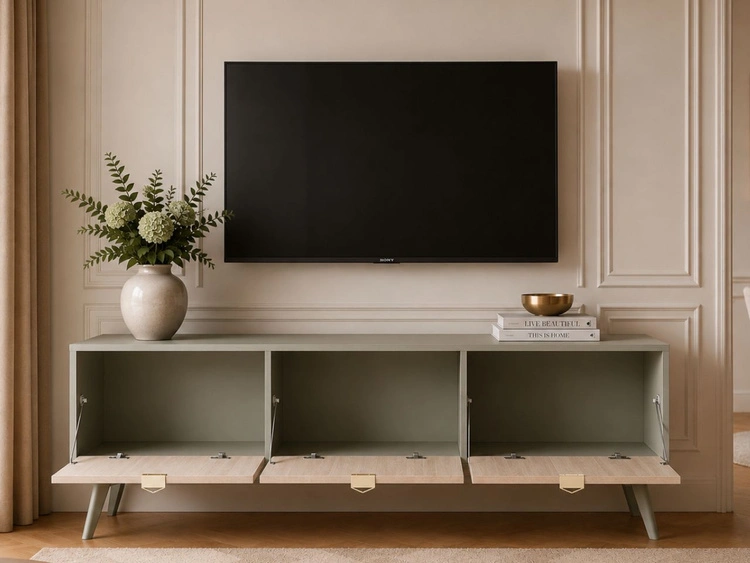 TV-Lowboard mit Türen Modena Grün