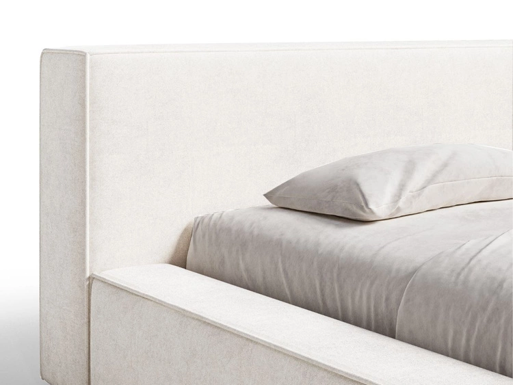 Polsterbett mit Bettkasten und Lattenrost 160x200 Mali Creme