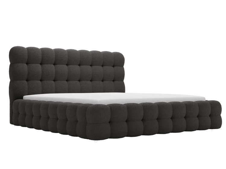 Polsterbett mit Bettkasten und Lattenrost 140x200 Twist Schwarz