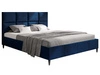 Polsterbett mit Lattenrost 140x200 Luxe Dunkelblau