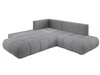 Ecksofa mit Schlaffunktion und Bettkasten Links Kair Grau