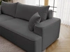 Ecksofa L-Form Links mit Schlaffunktion und Bettkasten California Grau
