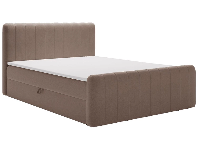 Boxspringbett mit Bettkasten 120x200 Osteno Braun