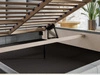 Polsterbett mit Bettkasten und Lattenrost 180x200 Malo Schwarz