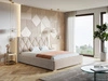 Polsterbett mit Bettkasten und Lattenrost 140x200 Tasso Beige