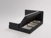 Boxspringbett mit Bettkasten 160x200 Canolo Schwarz