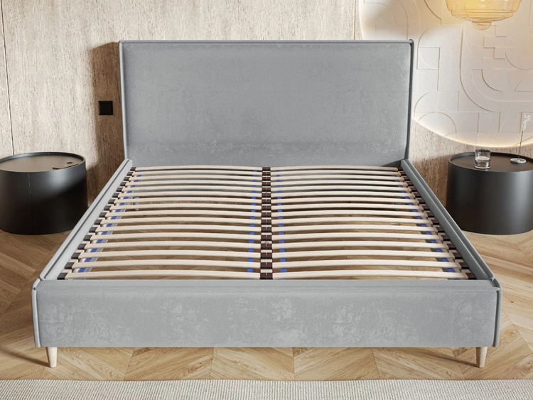 Polsterbett mit Lattenrost 140x200 Grenada Grau