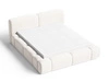 Polsterbett mit Bettkasten und Lattenrost 160x200 Aubi Creme