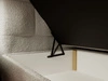 Boxspringbett mit Bettkasten 140x200 Bouclé-Stoff Alicante Grau