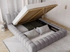 Polsterbett mit Bettkasten und Lattenrost 120x200 Italia Grau