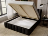 Polsterbett mit Bettkasten und Lattenrost 200x200 Neos Schwarz