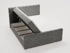 Boxspringbett mit Bettkasten 140x200 Lunaris Grau