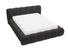 Polsterbett mit Bettkasten und Lattenrost 120x200 Doria Schwarz