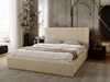 Polsterbett mit Bettkasten und Lattenrost 160x200 Malmo Beige