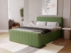 Boxspringbett mit Bettkasten 120x200 Osteno Grün