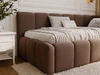 Jugendbett Einzelbett mit Bettkasten und Lattenrost 90x200 Cloud One Braun