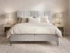 Boxspringbett mit Bettkasten 140x200 Vendi grau
