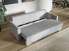Schlafsofa mit Bettfunktion und Bettkasten Pori Grau