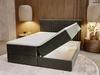 Boxspringbett mit Bettkasten 180x200 Marbella Dunkelgrau