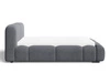 Polsterbett mit Bettkasten und Lattenrost 140x200 Aubi Dunkelgrau