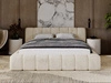 Polsterbett mit Bettkasten und Lattenrost 140x200 Ibiza Beige