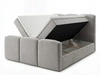 Boxspringbett mit Bettkasten 120x200 Campi Grau