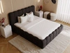 Polsterbett mit Bettkasten und Lattenrost 120x200 Smile Schwarz