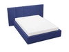 Polsterbett mit Bettkasten und Lattenrost 140x200 Lizbona Dunkelblau