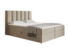 Boxspringbett mit Bettkasten 160x200 Cascada Beige