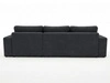 Ecksofa L-Form fürs Wohnzimmer Nesto Rechts Schwarz