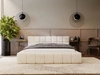 Polsterbett mit Bettkasten und Lattenrost 140x200 Alicante Beige