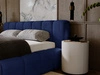 Polsterbett mit Bettkasten und Lattenrost 180x200 Ibiza Dunkelblau