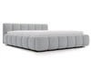 Polsterbett mit Bettkasten und Lattenrost 200x200 Cloud Low Grau