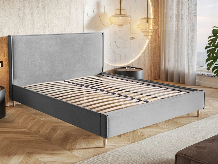 Polsterbett mit Lattenrost 140x200 Grenada Beige
