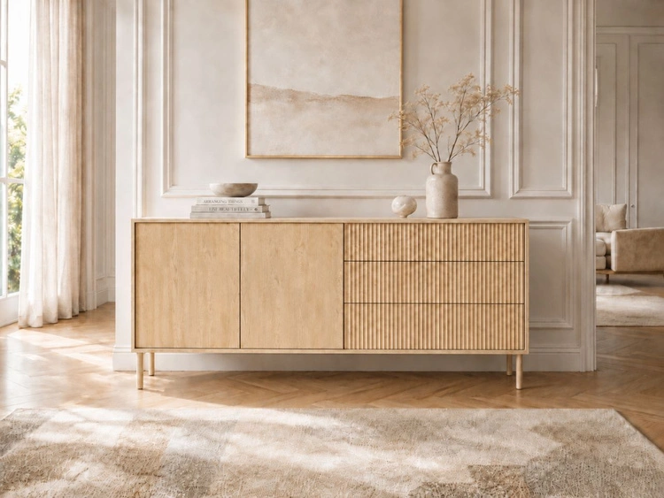 Kommode mit Türen und Schubladen 187 Gradimento Eiche Cremona
