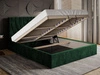Polsterbett mit Bettkasten und Lattenrost 160x200 Corti Schwarz