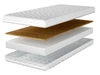 Schaumstoffmatratze mit Kokosmatte und abnehmbarem Bezug Tomi 10 160x200