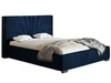Polsterbett mit Bettkasten und Lattenrost 140x200 Tesis Dunkelblau